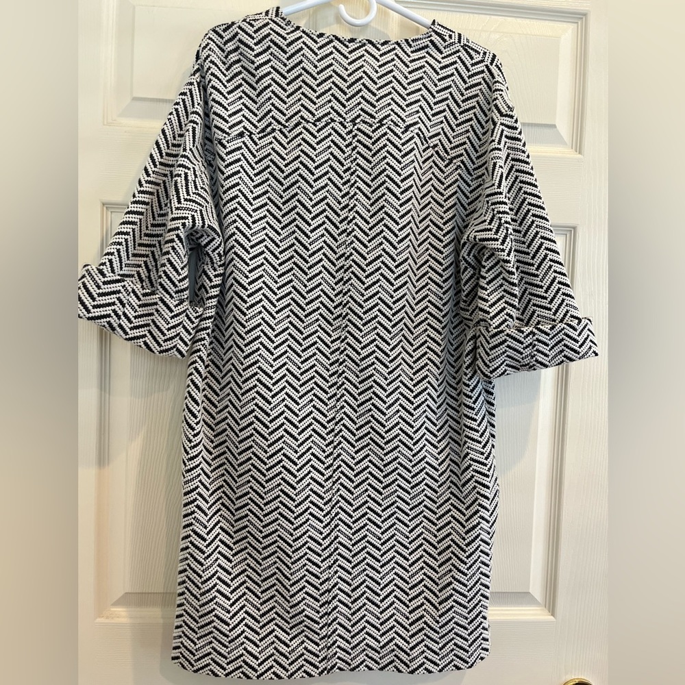 CHICO’S chevron knit jacquard jacket/coat - Picture 10 of 15